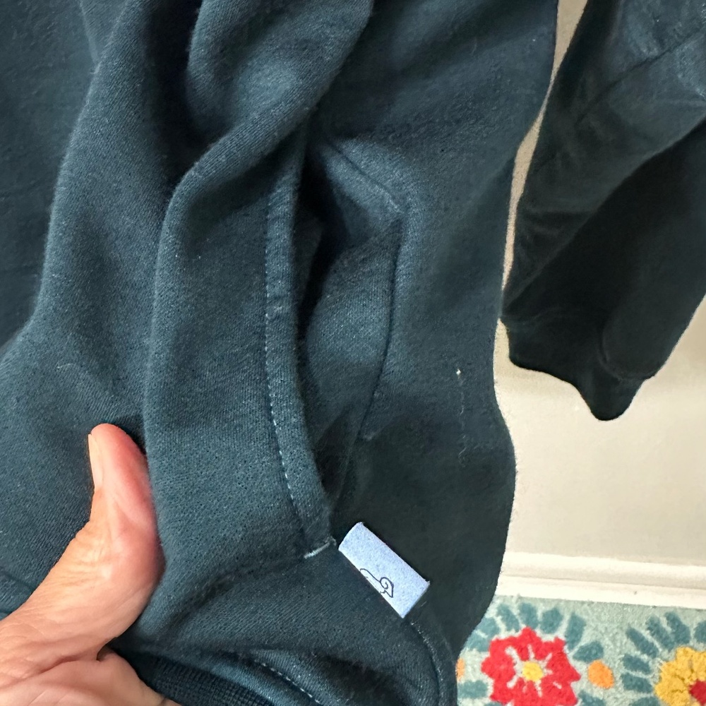 Woolx Chloe 1/4 Zip Pullover Wool Blend Top with Pockets Sz. Small - Picture 4 of 5